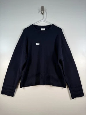 Nuevo con etiquetas Suéter H&M Mujer Cuello Redondo Lana Acrílico Tejido Azul Talla Grande Foto 1 de 4