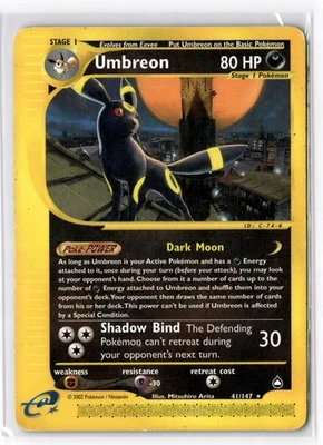Umbreon Rare Aquapolis 041/147 MP - Image 1 of 2