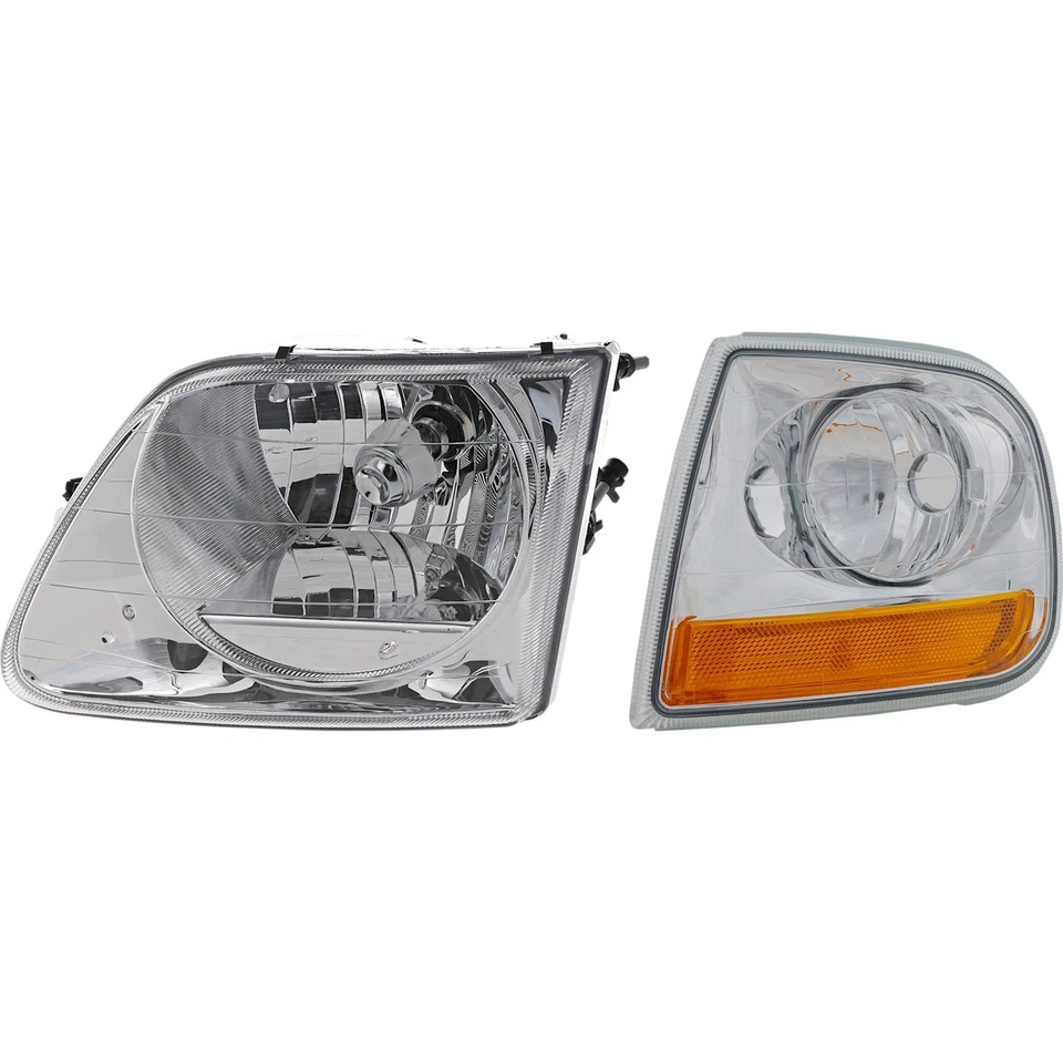 Headlight Kit For 2001-2003 Ford F-150 Left Side 2pc Foto 1 de 4