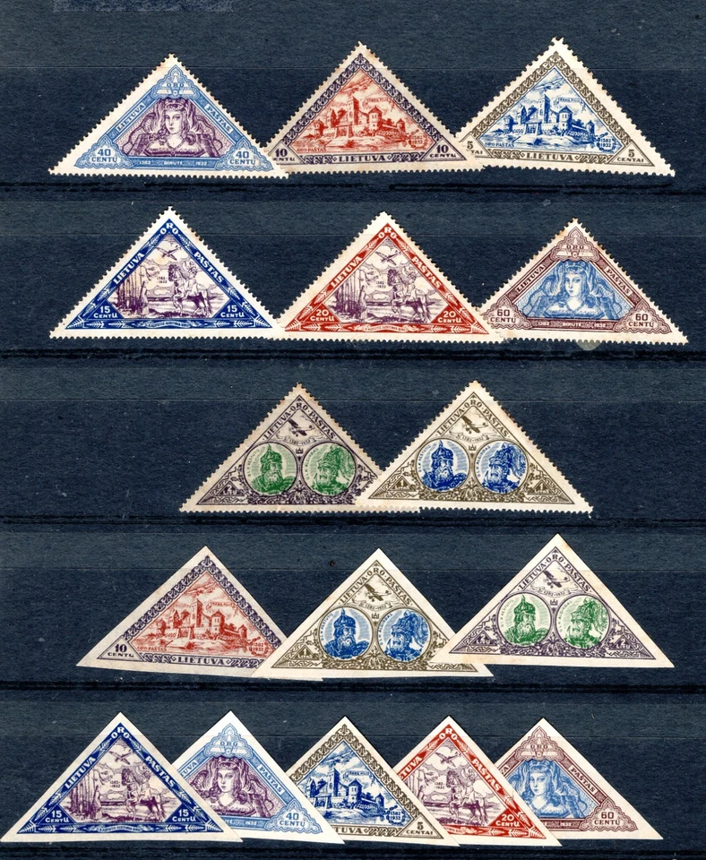 LITHUANIA: 1933 PERF & IMPERF SETS COMPT. MINT BUT WITH SOME SPOTTING. - Imagen 1 de 1