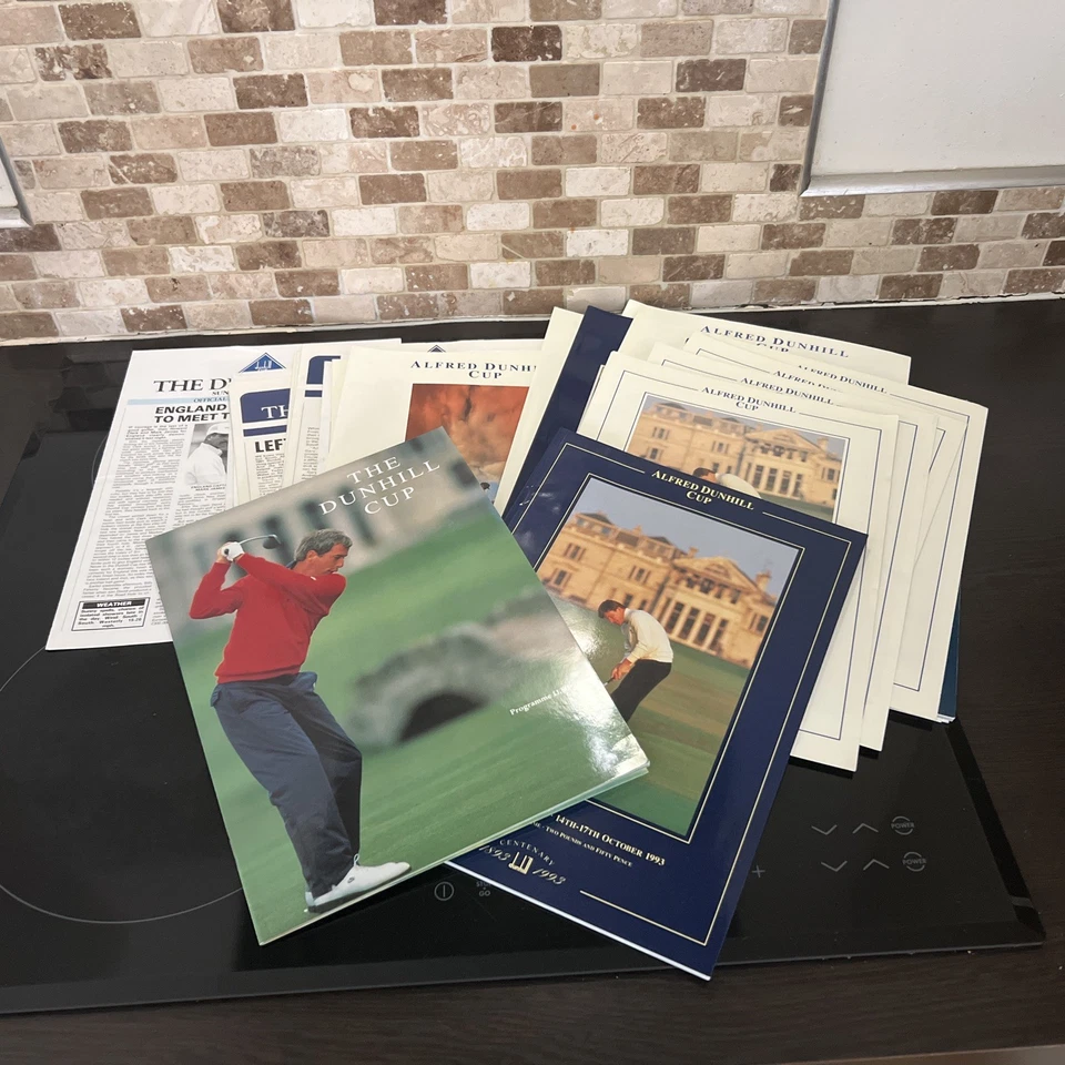 JOBLOT COLLECTION OF ALFRED DUNHILL CUP GOLF PROGRAMMES/DRAWSHEETS 1990-1995 - Image 1 of 4