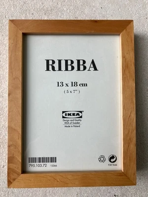IKEA RIBBA Bilderrahmen unbenutzt Holz Buche 13 x 18 cm - Bild 1 von 4
