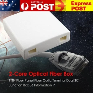 AU* FTTH Terminal Wall Mount Fiber Optic Junction Terminal Panel Termination Box - Bild 1 von 12