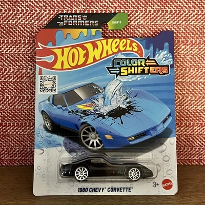 Cambios de color Transformers Hot Wheels - Chevy Corvette 1980 Foto 1 de 2