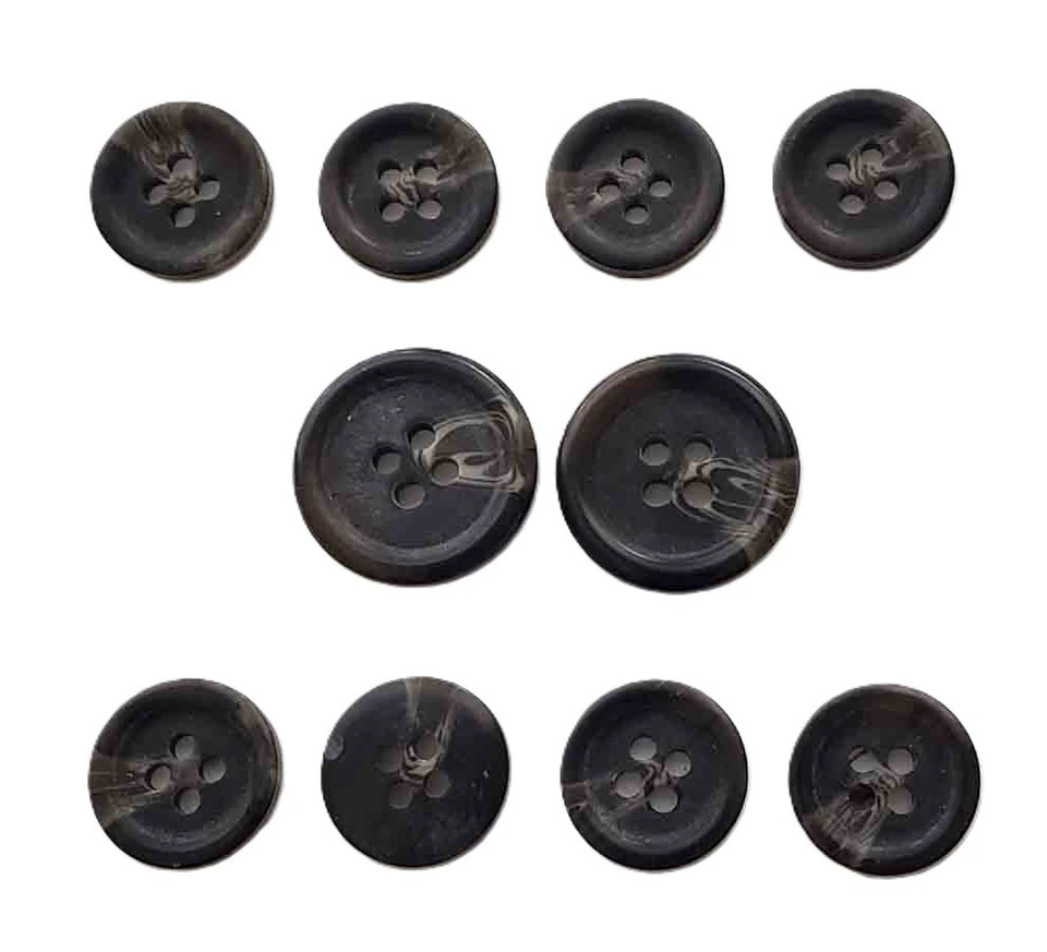 Polo Ralph Lauren Horn Suit Sport Coat Buttons Set Gray 4 Eyelet E9M Men's - Image 1 of 1