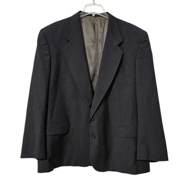 Blazer de colección Oscar de la Renta para hombre traje abrigo 50R azul marino dos botones Columbia Foto 1 de 4
