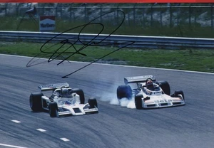 PHOTO cm 30x21 signed by Riccardo Patrese SHADOW DN8 #16 F1 1977 DUTCH GP - Imagen 1 de 2