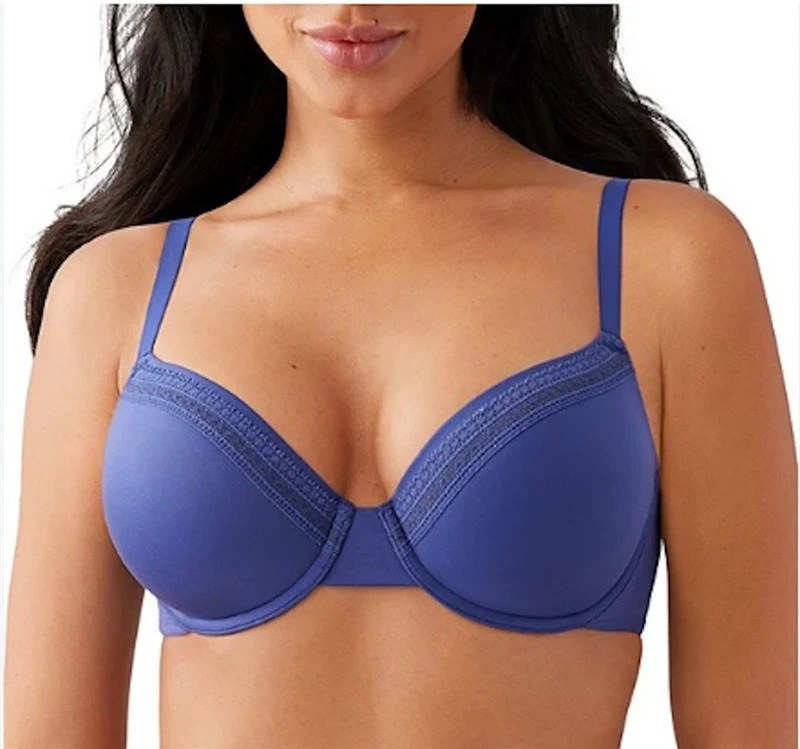 Wacoal 34D Primer Convertible T-Shirt Bra 853213 Bright Blue 127542