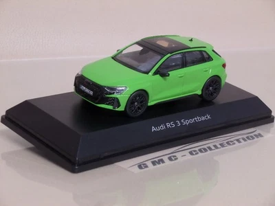 AUDi RS3 SPORTBACK 2024 VERDE GREEN NOREV 1/43 (NO I-SCALE MiNiCHAMPS SPARK) - Immagine 1 di 3