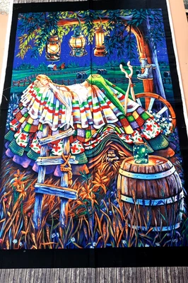 Панель 22x44 дюйма PRAIRIE от Denyse Klette Elizabeth's Studio Girl Sleeps Outside - Изображение 1 из 4