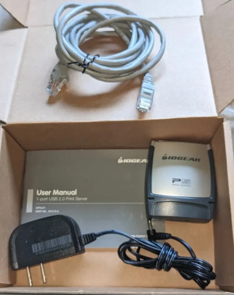 IOGear GPSU21 1-Port USB 2.0 Print Server w/ AC ADAPTER - Image 1 of 4