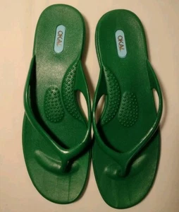 OKA--B Sandali donna infradito L* scarpe estive verde - Foto 1 di 5