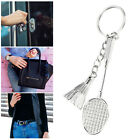 12Pcs Mini Metal Keychain Badminton Racket Fashionable Keyrings Decor Gifts Bhc