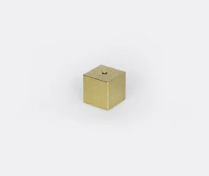 Brass Cube Japanese Incense Stick Holder Burner from Hakuhodo Sumitani - Gold - Picture 1 of 3