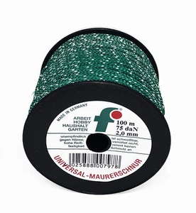 Maurerschnur Verlegeschnur 2mm 100m Fliesenschnur Bauschnurr grün Pflasterschnur - Bild 1 von 1