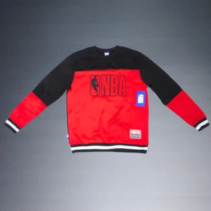 OFFICIAL NBA LOGO EASTERN/WESTERN RED+BLACK OUTERBANKS CREWNECK SWEATSHIRT MED - Picture 1 of 5
