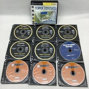 National Geographic Mapping Software Washington w/MapSource Trip Waypoint Manage - Picture 1 of 12