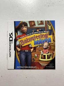 Nintendo DS Babysitting Mania Instruction Manual Only - Picture 1 of 2