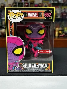 FUNKO POP! Marvel Spider-Man #652 Black-light - (Target Exclusive) - Picture 1 of 6