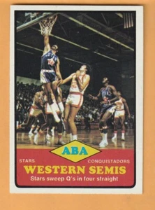 1973-74 Topps #203 ABA Western Semis Stars barrer Q's en cuatro rectas - Imagen 1 de 2