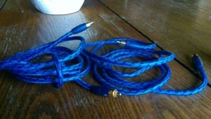AudioQuest G-Snake audio interconnected RCA cables (black/blue color) pair vg+ - Picture 1 of 1