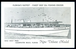 ADVERTISING POSTCARD - FLORIDA FISHING - Picture 1 of 2