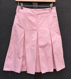 Mango Light Pink Stitch Detail Pleated Lightweight Skirt Size Eur 36 - Picture 1 of 6