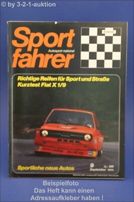 Sportivo 9/75 Fiat X 1/9 Pneumatici Per Auto Da Corsa - Immagine 1 di 2