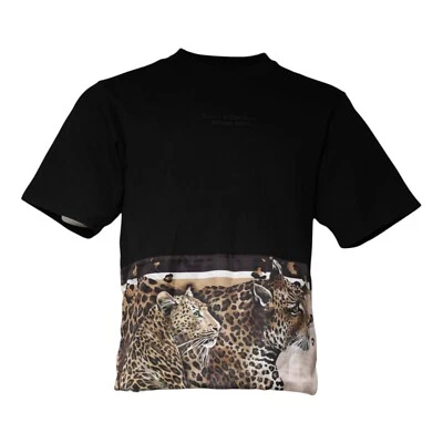 DOLCE & GABBANA T-shirt Black Leopard Cotton Short Sleeves IT46/US36/S 1130usd - Изображение 1 из 4