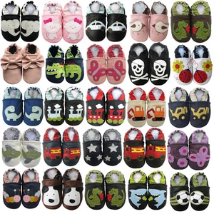 carozoo USA baby toddler kid soft sole leather slippers shoes up to 8 years - Picture 1 of 26