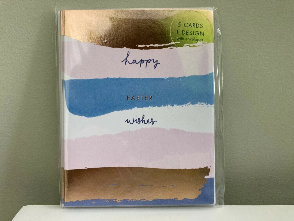 Pier 1 "Happy Easter Wishes" Holiday Cards, Pack of 5, Blank Inside - Image 1 of 1
