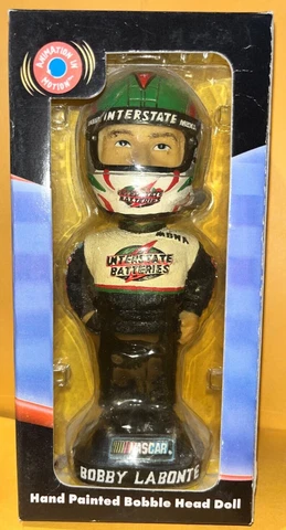 Bobble Dobbles NASCAR Bobby Labonte Hand Painted Bobble Head Doll Cover