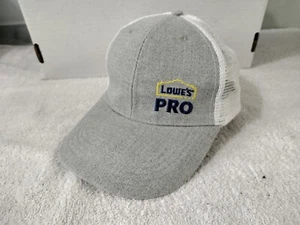 Bestickte Lowes Pro verstellbare Snapback Truckermütze Baseballmütze grau weiß blau  - Bild 1 von 6