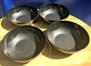 Tupperware Open House 24 oz Soup or Cereal Bowls 8" in Black New - Picture 1 of 2
