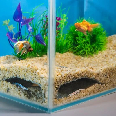 Túnel de esquina subterránea de plástico 3D con textura para tanque de cueva de acuario Foto 1 de 4