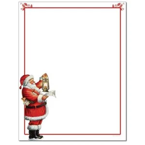 Santa's List Letterhead Laser & Inkjet Printer Paper 100 Sheets - Picture 1 of 1