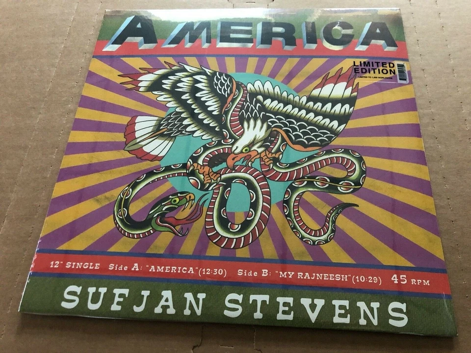 Sufjan Stevens America 12" Vinyl Record Single 2020 AKR Limited 1500