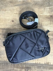 New LUG Coupe SE Convertible Quilted Crossbody Bag Purse Black - Picture 1 of 12