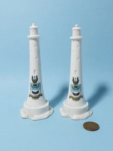 COPPIA Vintage GOSS Devonport - Eddystone Forma Faro CINA CRESTATA - Foto 1 di 9