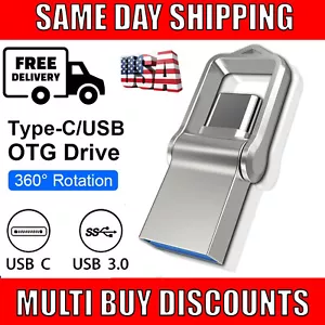Type C USB 3.0 Flash Drive Thumb Drive Memory Stick for Samsung PC Laptop 2TB - Picture 1 of 9