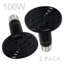 New listing
Wuhostam 100W 2 Pack Infrared Ceramic Heat Lamp,Black Reptile Emitter Bulb for P