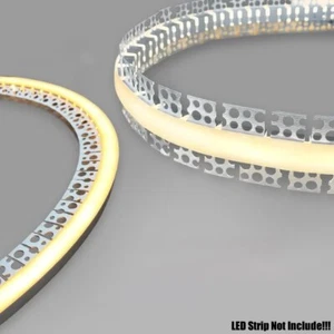 Drywall LED Bendable Aluminum Profile Extrusion Channel Plaster Curved Shape - Picture 1 of 42