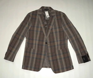 298 $ NEU Banana Republic Blazer Mehrfarbig Größe 40 S SCHLANK Baumwolle/Leinen - Bild 1 von 12