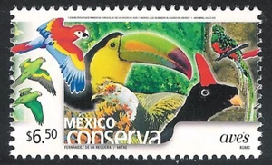pc155 Mexico Conserva MNH paper 4 Sc#2397 Mc#3155 Et#mc155 birds - Picture 1 of 1