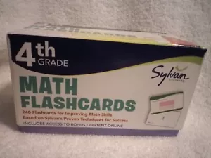 Sylvan Learning 240 4th Grade (4) Math mathematics Flashcards Flash cards - Picture 1 of 6