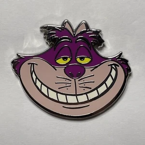 Disney Pin Cheshire Cat Big Smile Sleepy Eyes Head Face Alice In Wonderland 2016 - Picture 1 of 1