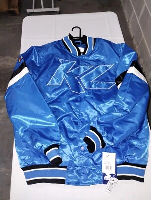 Chaqueta Universitaria Para Hombre Starter Royal Kyle Larson Home Game A Presión Completa Talla L Foto 1 de 3