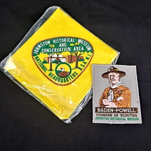 BSA Johnston Museum Set: Vintage Baden Powell Vest Patch & Neckerchief, NEW! - Picture 1 of 5