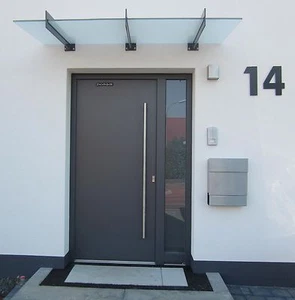 Hausnummer Anthrazit RAL 7016  Zahl 25 oder 30 cm hoch 0 - 9   a b c d e f g h - Bild 1 von 12