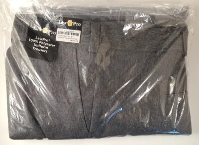 LawPro Polyester Twill Uniform Trousers, TT091, Heather Gray, Size 62, Unhemmed - Image 1 of 4